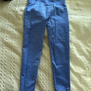 Blue Patterned Leggings